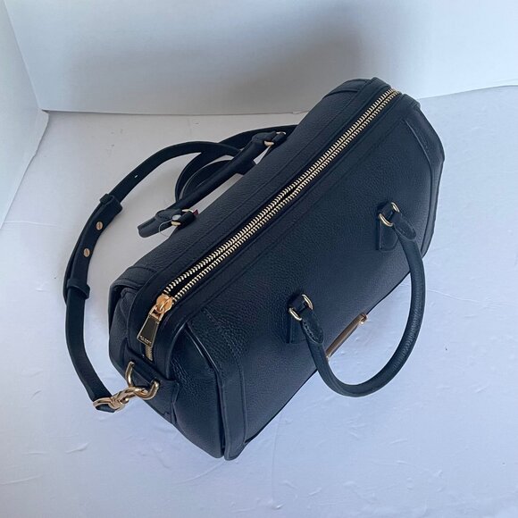 Kate Spade Gramercy Satchel Medium Black Leather Crossbody Doctor Bag - Picture 10 of 13